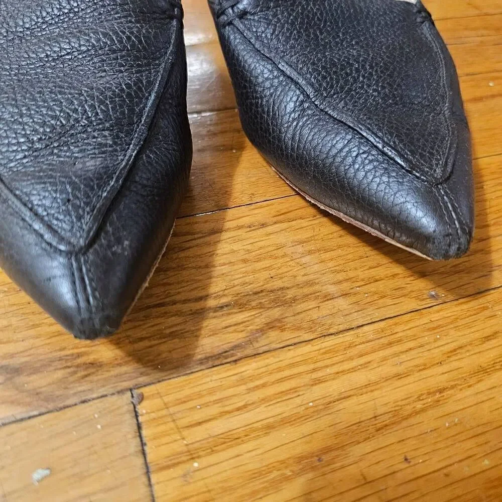 Nicholas Kirkwood Gold Leather Flats Size 39